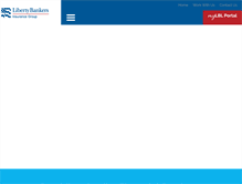 Tablet Screenshot of libertybankerslife.com